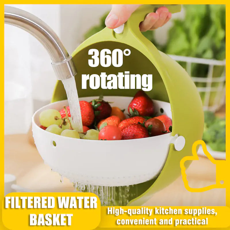 360° rotating vegetable strainer